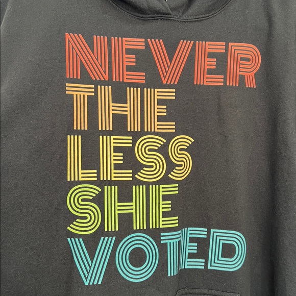 Black Hoodie with Colorful Pride LGBTQ - Picture 3 of 3